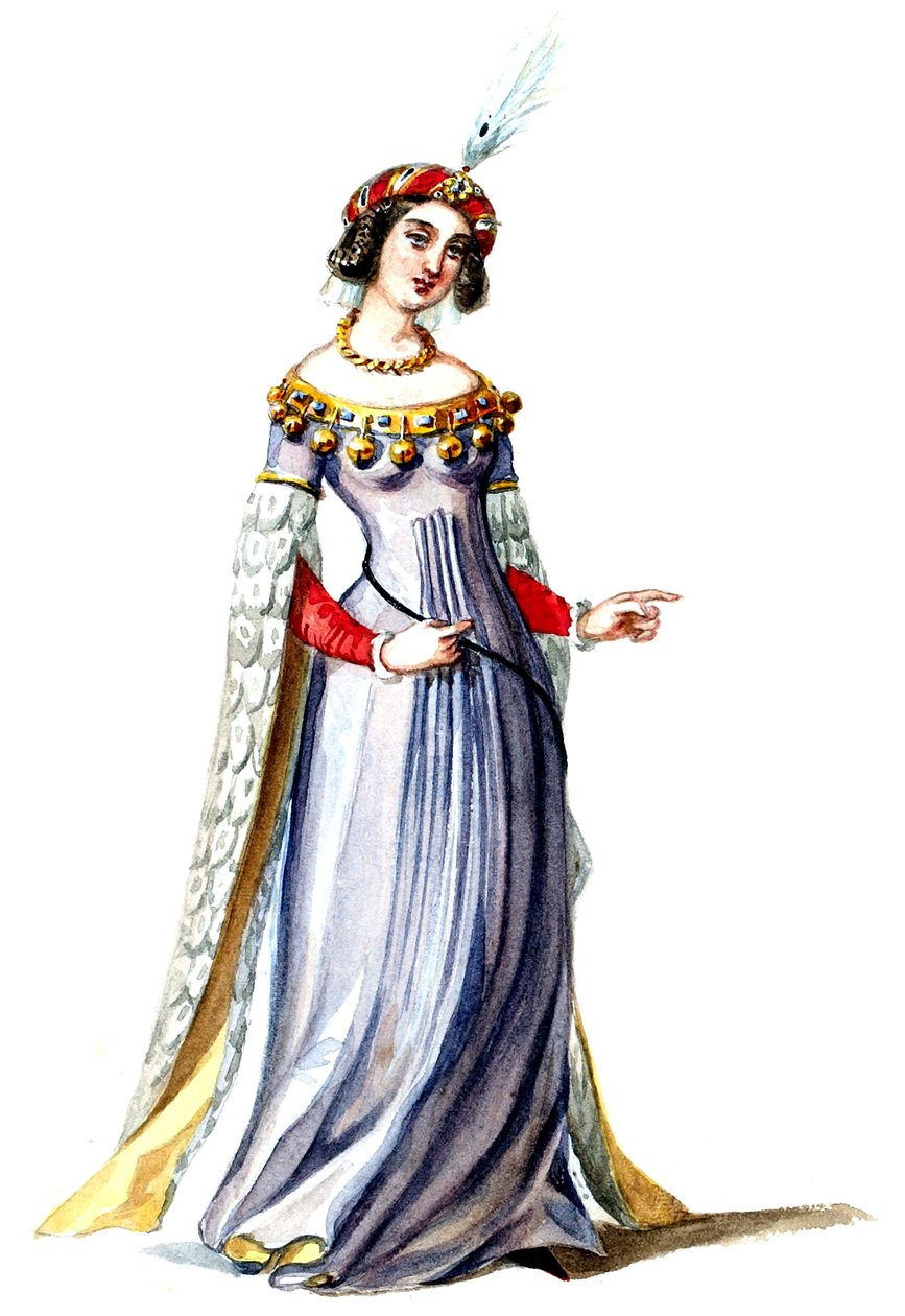 Halévy - La magicienne - pukumallit Alfred Albert - 07. Dame de cour (retusoitu) tekijältä Alfred Albert