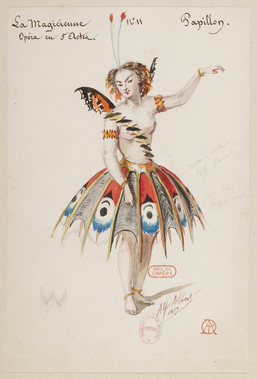 Halévy - La magicienne - Alfred Albertin pukumallit - 11. Perhonen tekijältä Alfred Albert