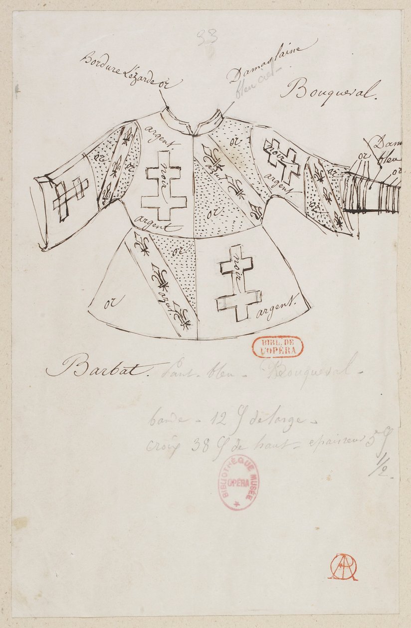 Halévy - La magicienne - Alfred Albertin pukumallit - 33. Bouqueval, Barbat tekijältä Alfred Albert