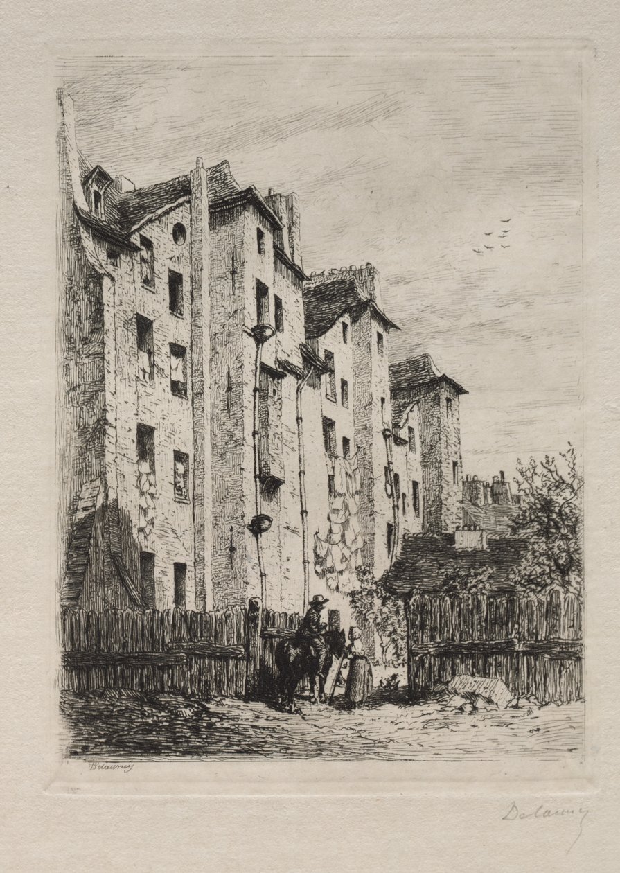 Talot, Rue de Lyonnais tekijältä Alfred Alexandre Delauney