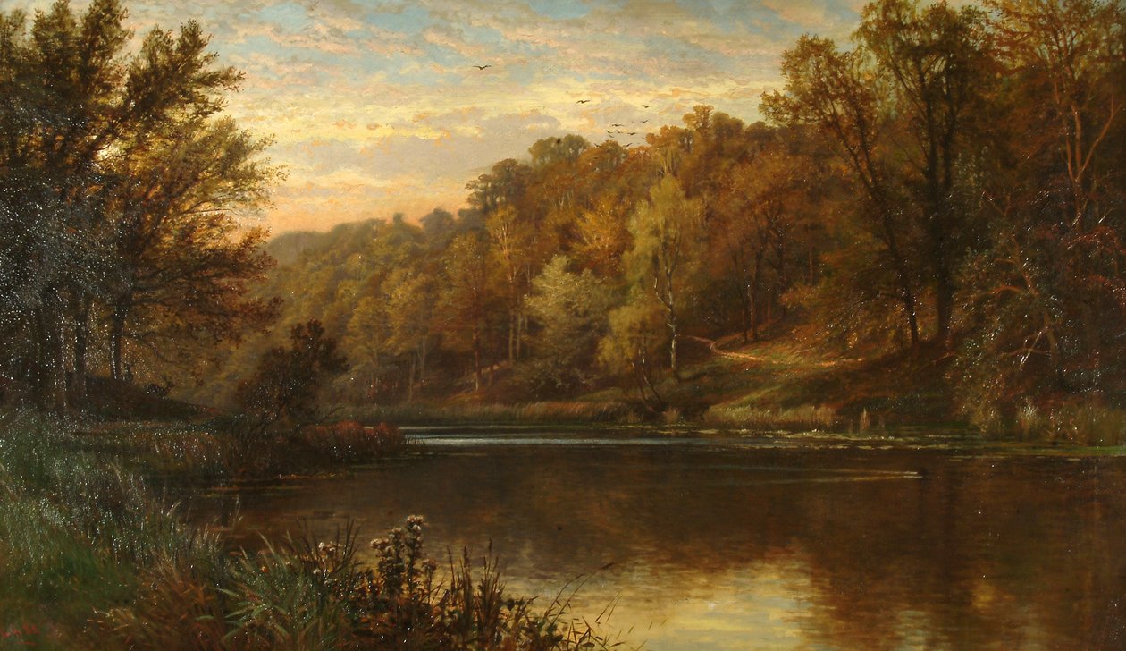Swanbourne Lake Autumn, Arundel Park Sunset tekijältä Alfred Augustus Glendening