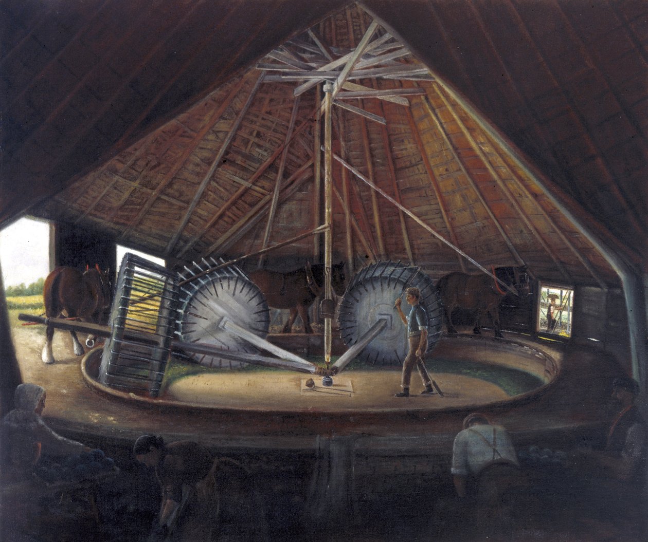 Puutehdas Parson Drovessa, noin 1900 tekijältä Alfred Balding