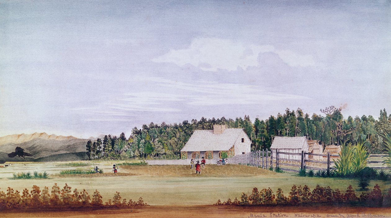 Manian asema, Wairarapa, Uusi-Seelanti tekijältä Alfred Chapman
