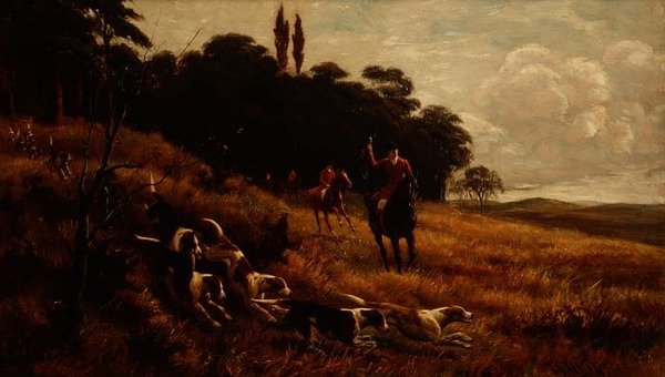 Full Cry (öljy kankaalle) tekijältä Alfred Charles Havell