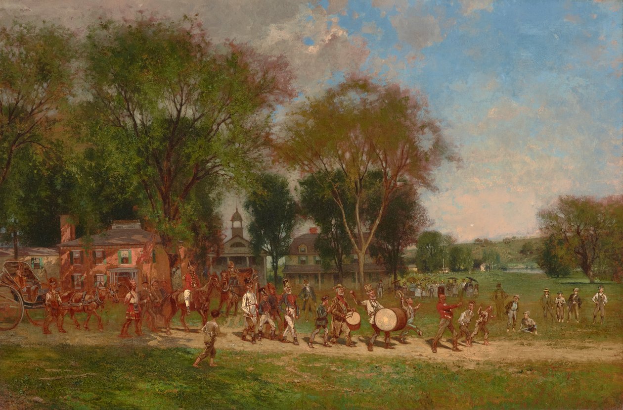 Heinäkuun neljännen päivän paraati 1886 (Öljy kankaalle) tekijältä Alfred Cornelius Howland