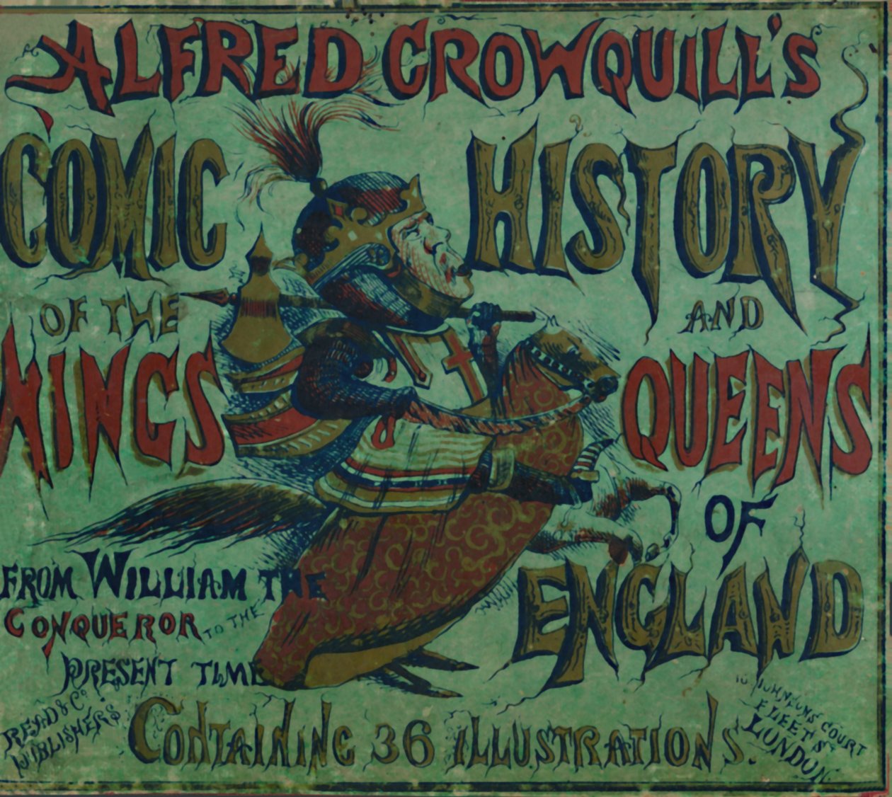 Alfred Crowquills sarjakuva Englannin kuninkaiden ja kuningattareiden historia - etukansi, 1856 tekijältä Alfred Crowquill