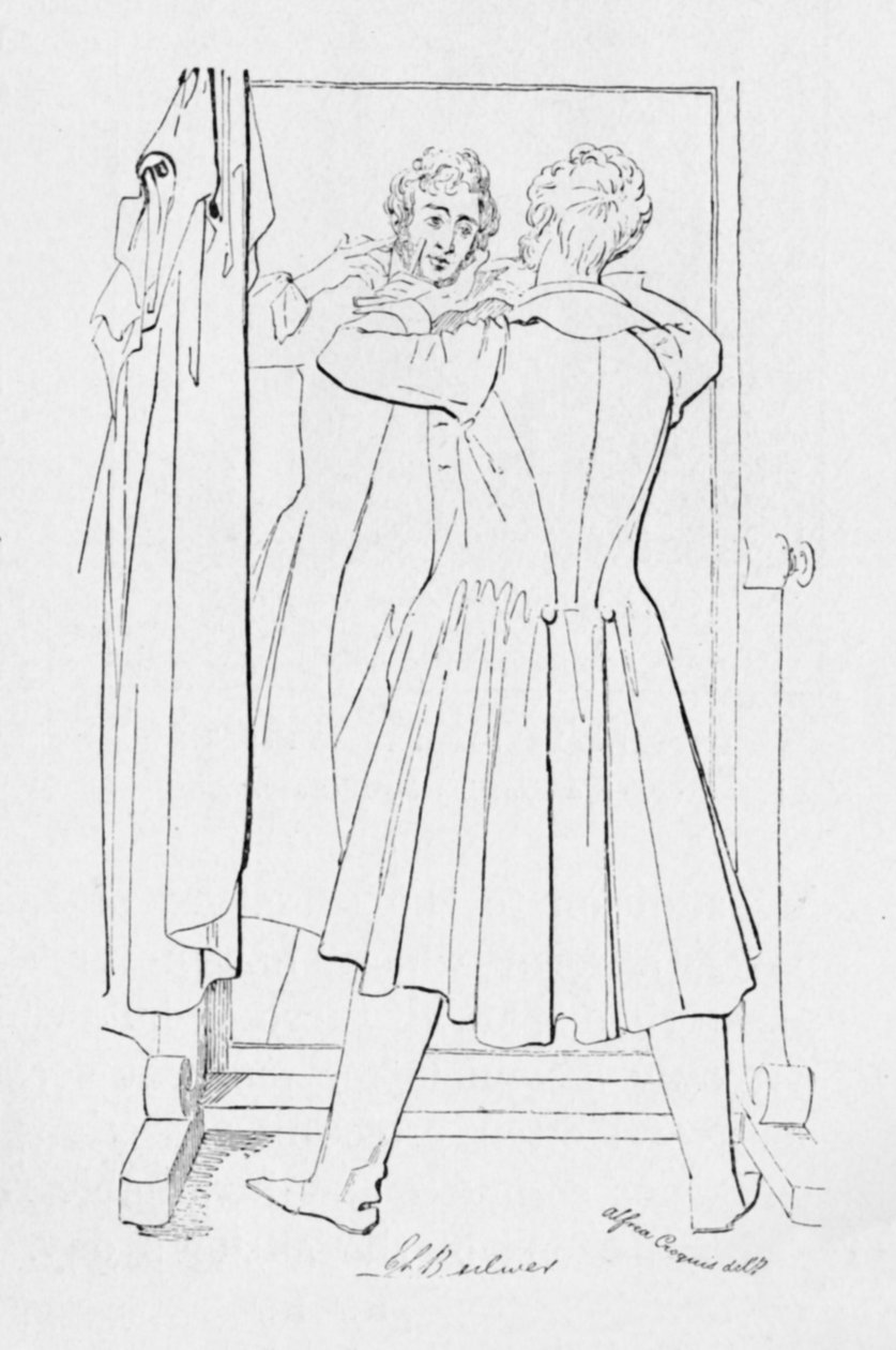 Edward Bulwer, Lord Lytton, c1835, 1904 tekijältä Alfred Crowquill