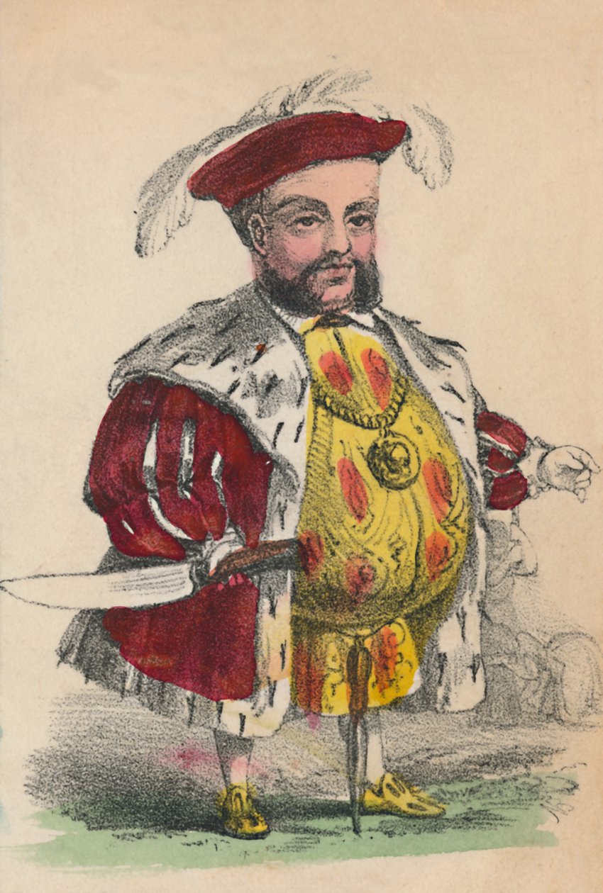 Henrik VIII, 1856 tekijältä Alfred Crowquill