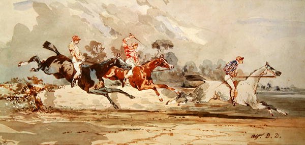 The Horse Race (wc paperilla) tekijältä Alfred Dedreux
