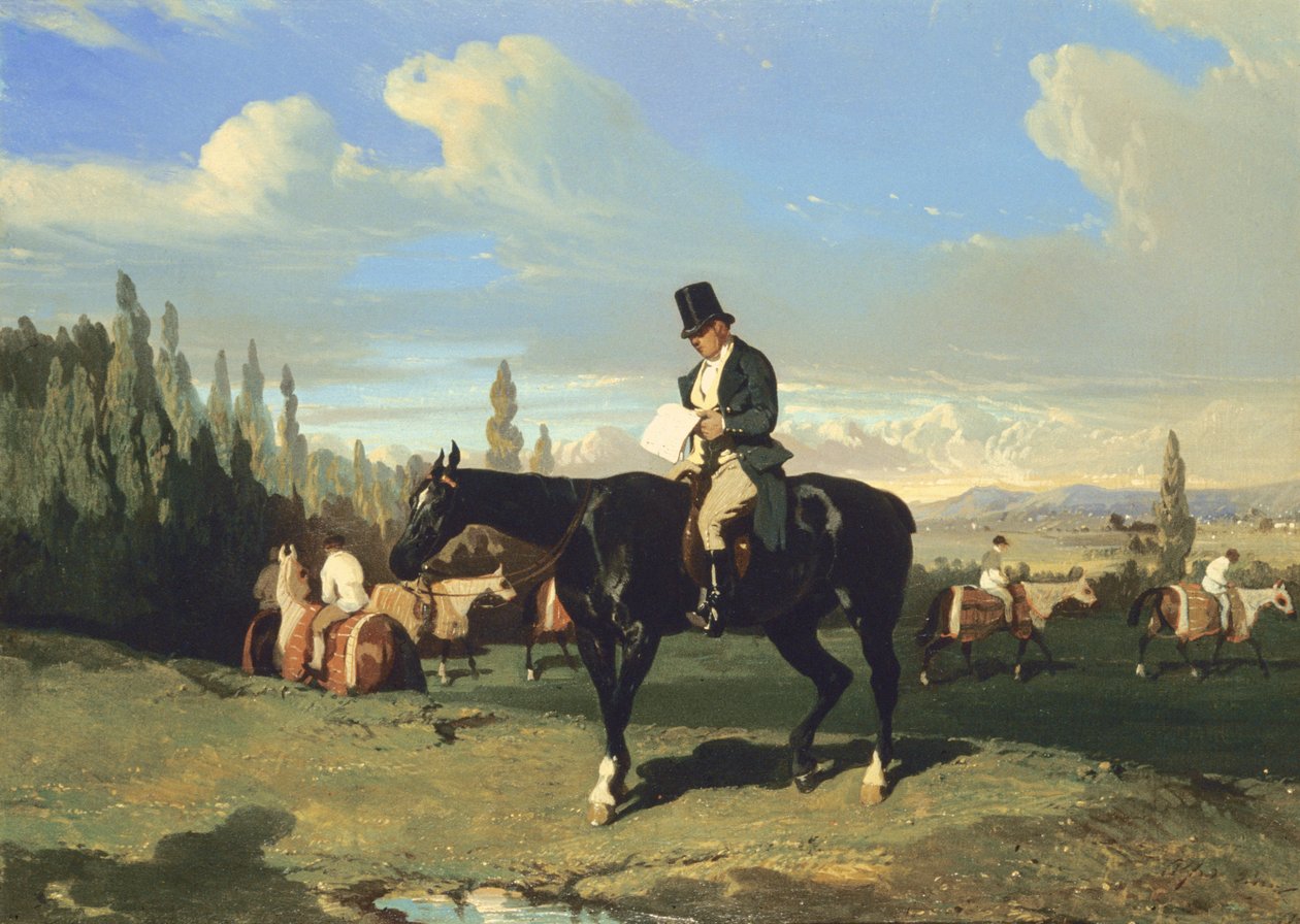 The Trainer (öljy kankaalle) tekijältä Alfred Dedreux