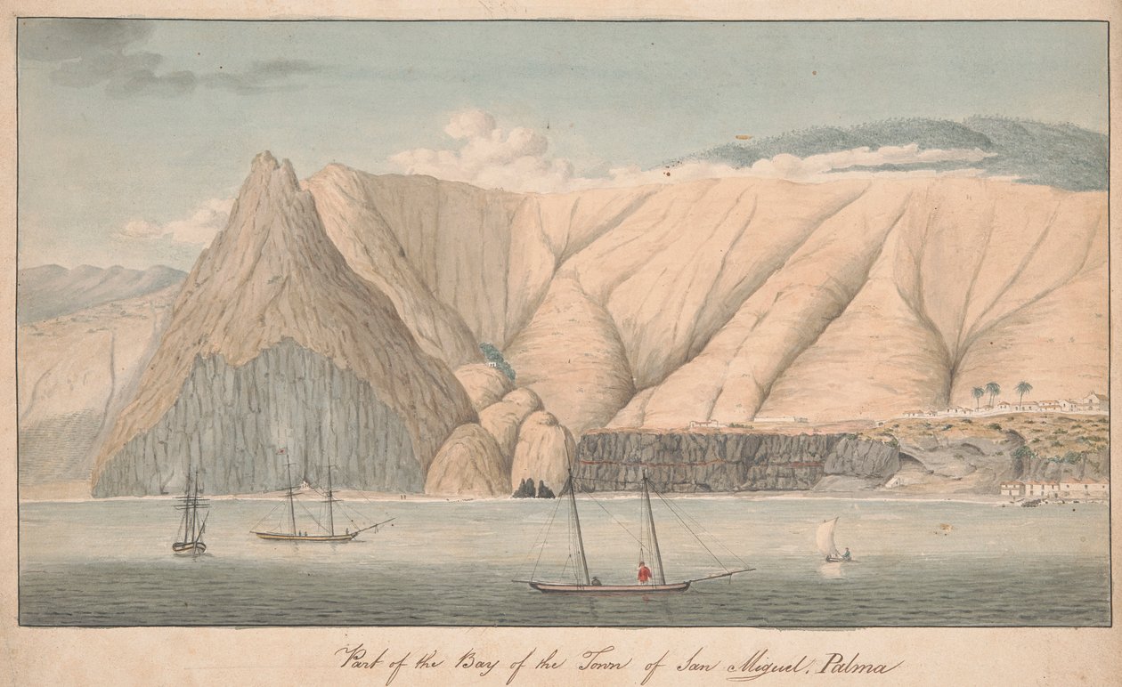Osa San Miguelin kaupungin lahtea, La Palma tekijältä Alfred Diston