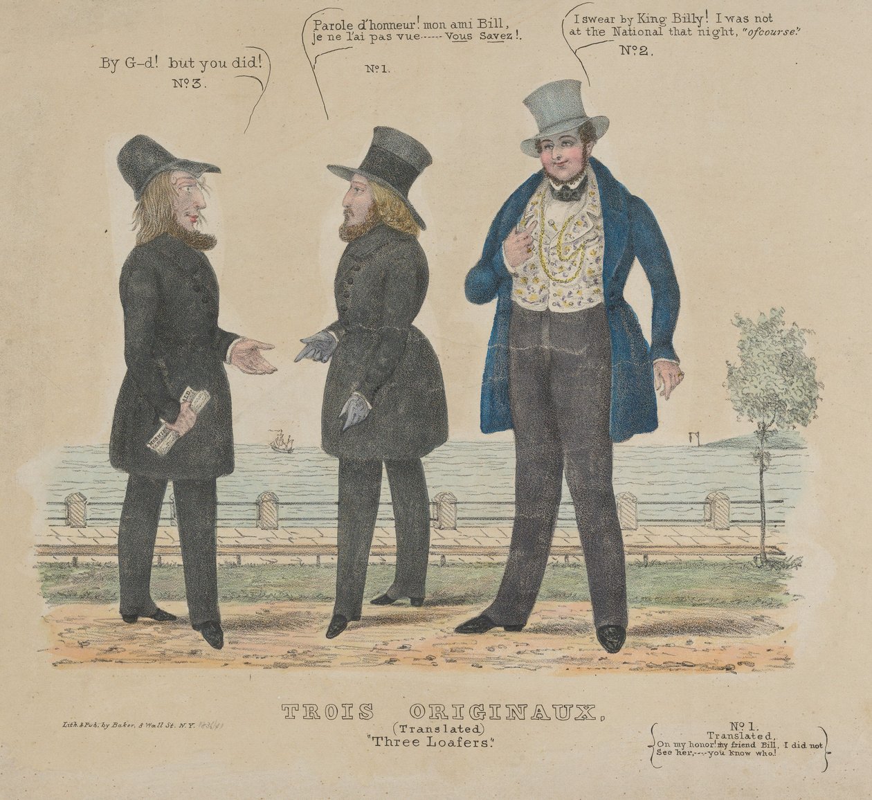 Three Loafers Three Originals, 1836-41. tekijältä Alfred E. Baker