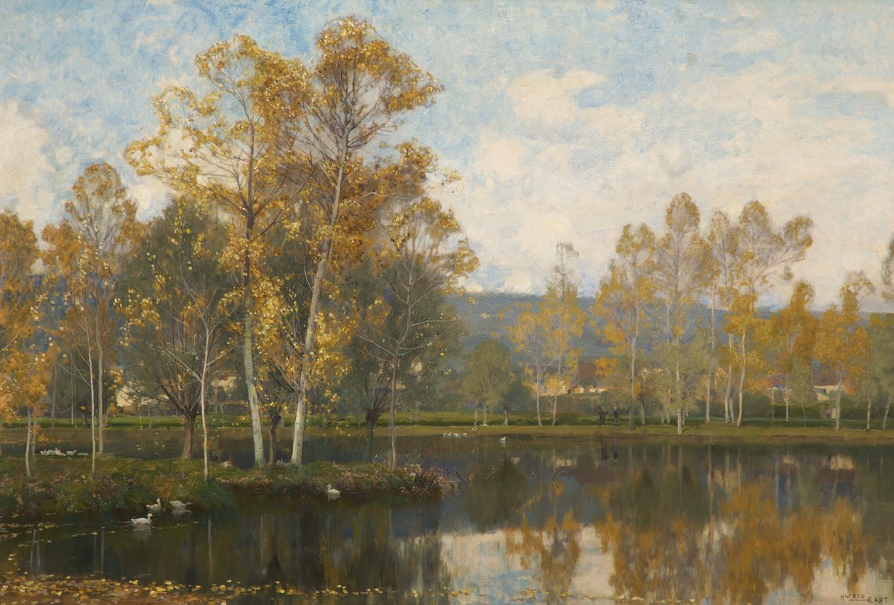 Uninen Somme-joki tekijältä Alfred East