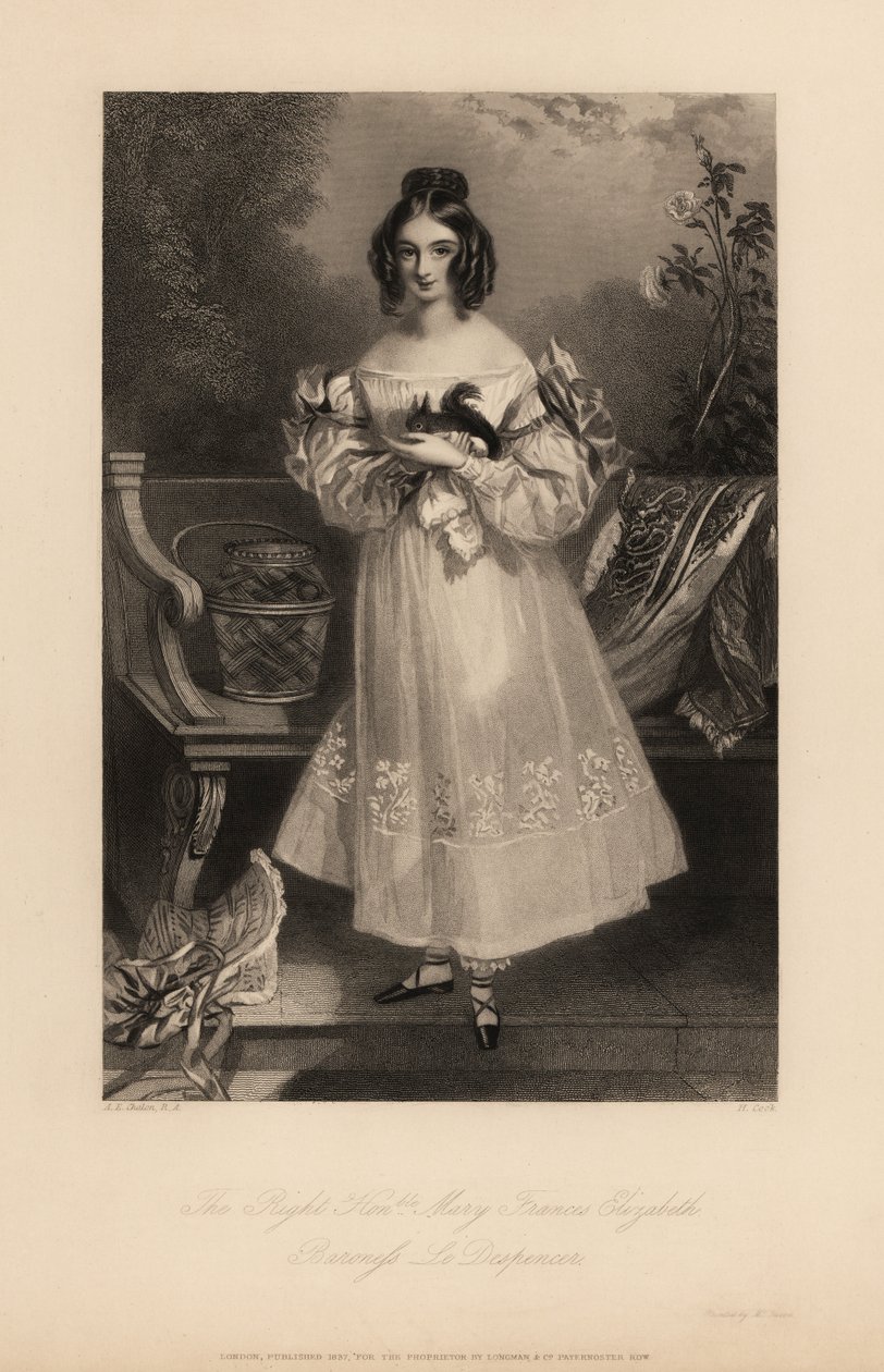 Mary Frances Elizabeth Stapleton tekijältä Alfred Edward (after) Chalon