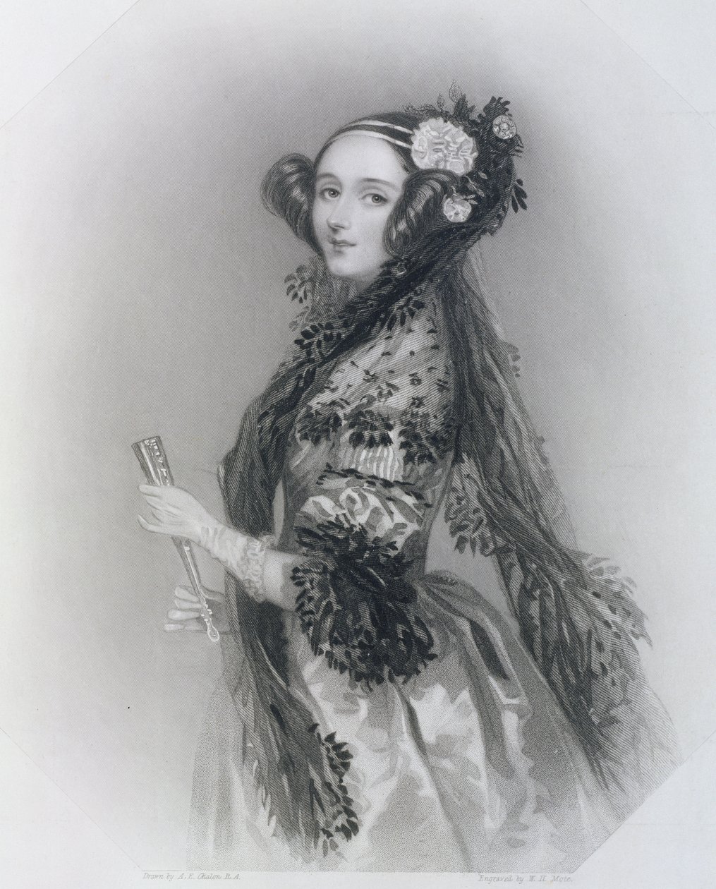 Augusta Ada King, Lovelacen kreivitär (1815-52), 1852. tekijältä Alfred Edward Chalon