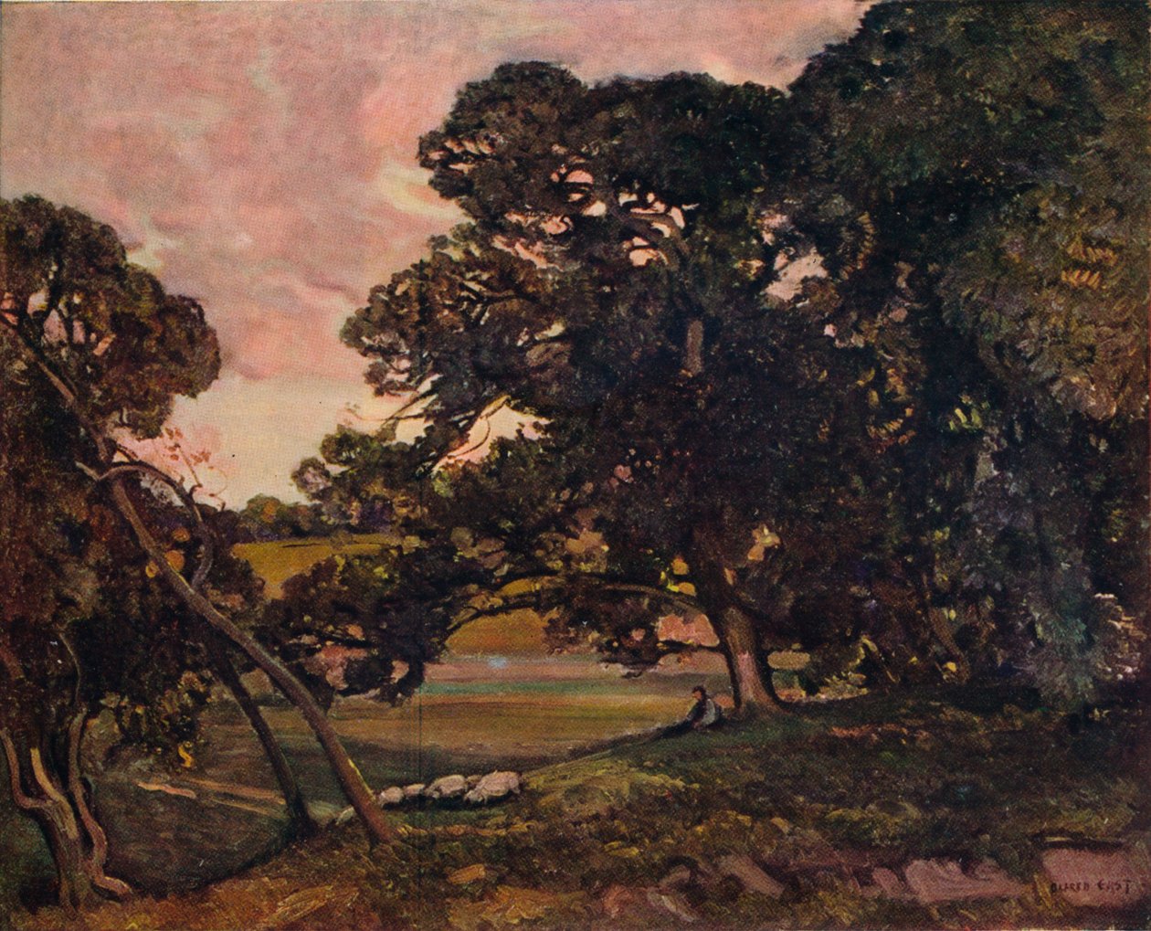 Cotswoldsissa vuonna 1909 tekijältä Alfred East