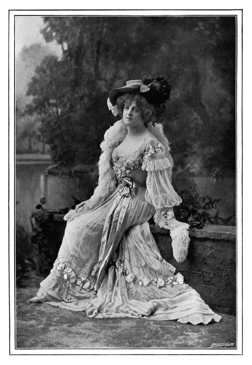 Marie Studholme, englantilainen teatterinäyttelijä, 1901. tekijältä Alfred Ellis and Walery