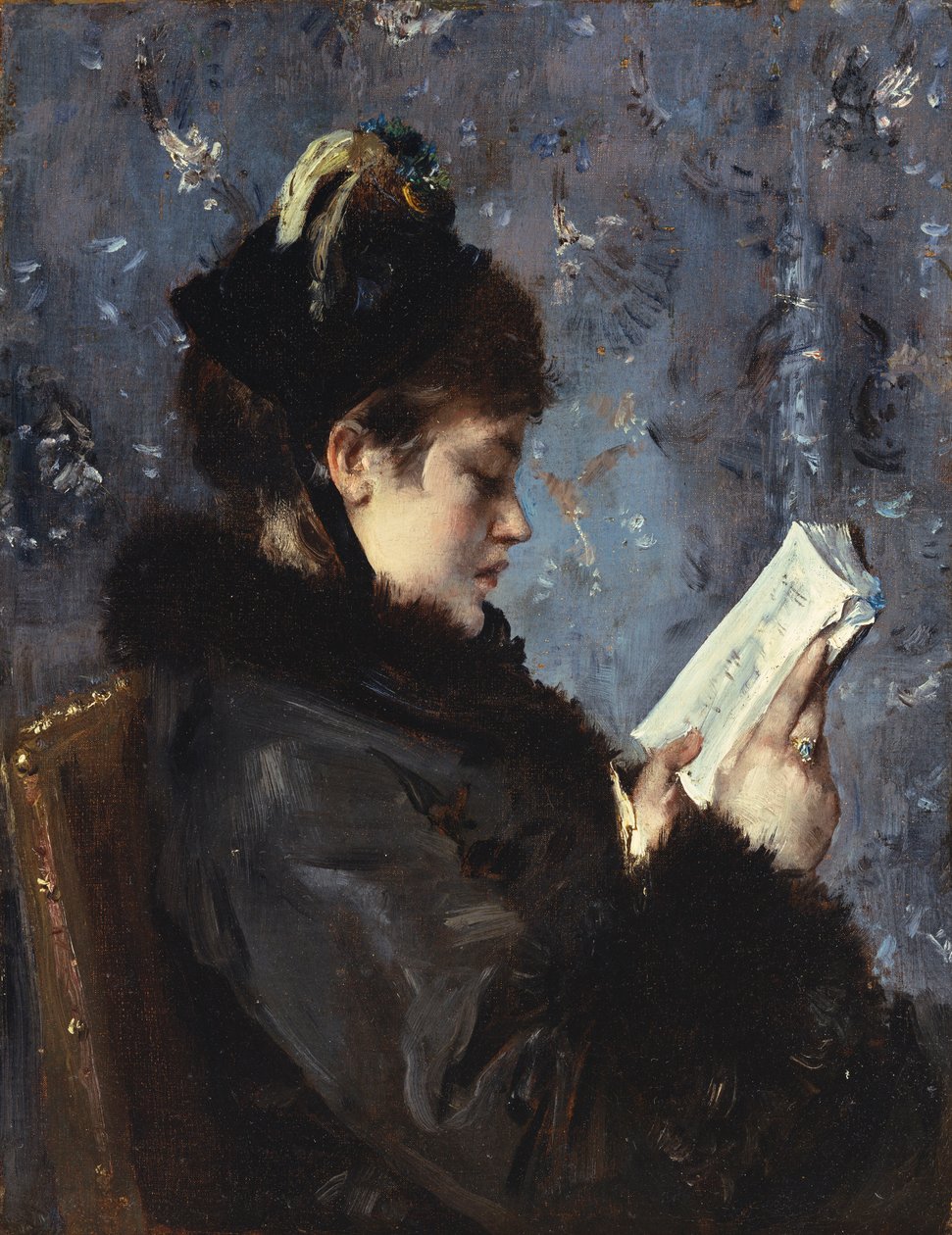 Madame Brizatin muotokuva Comedie Francaise -elokuvasta (öljy kankaalle) tekijältä Alfred Emile Stevens