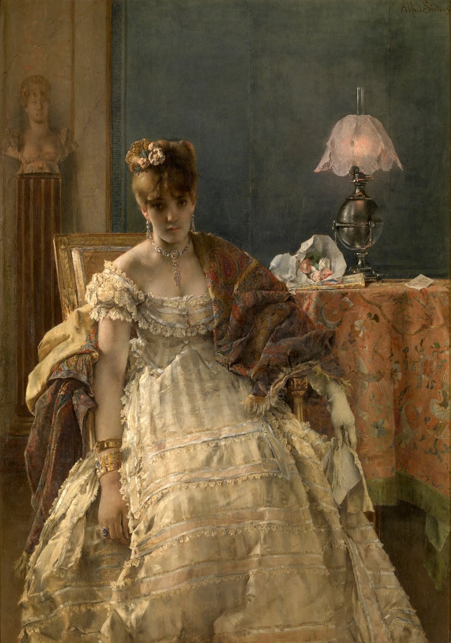 Epätoivoinen (öljyä paneelissa) tekijältä Alfred Emile Stevens