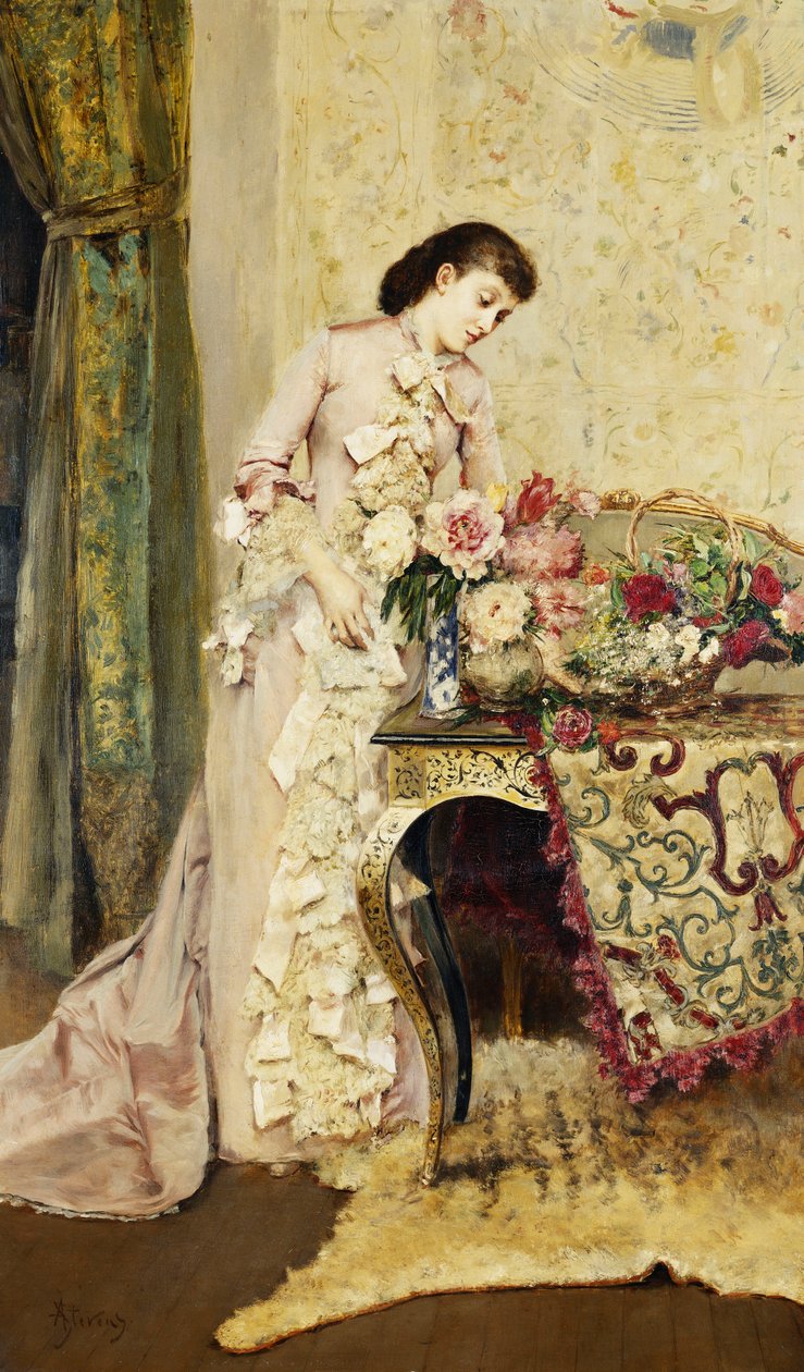 Kukka-asetelma, tekijältä Alfred Emile Stevens