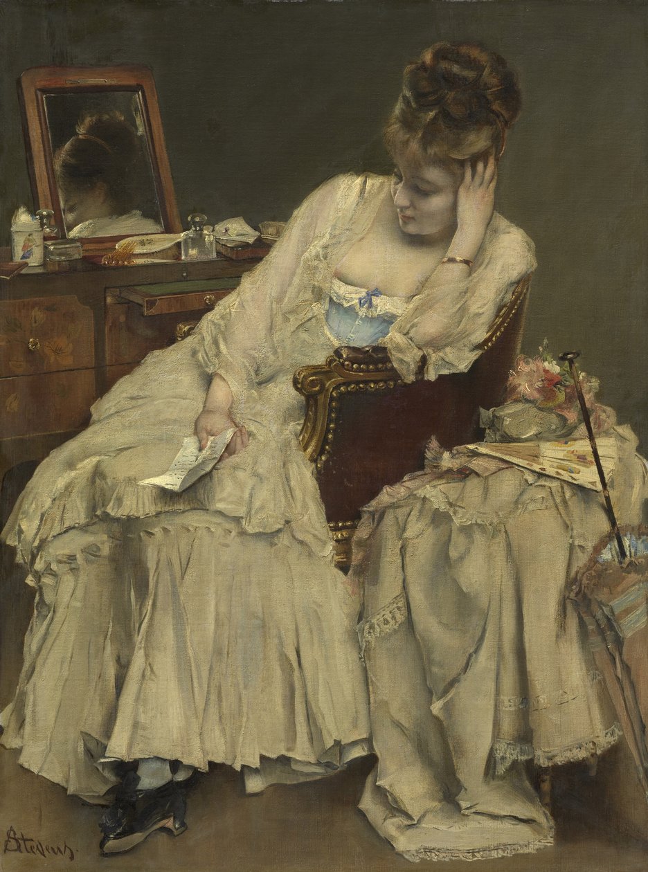Muistoja ja katumuksia, n. 1874 tekijältä Alfred Emile Stevens