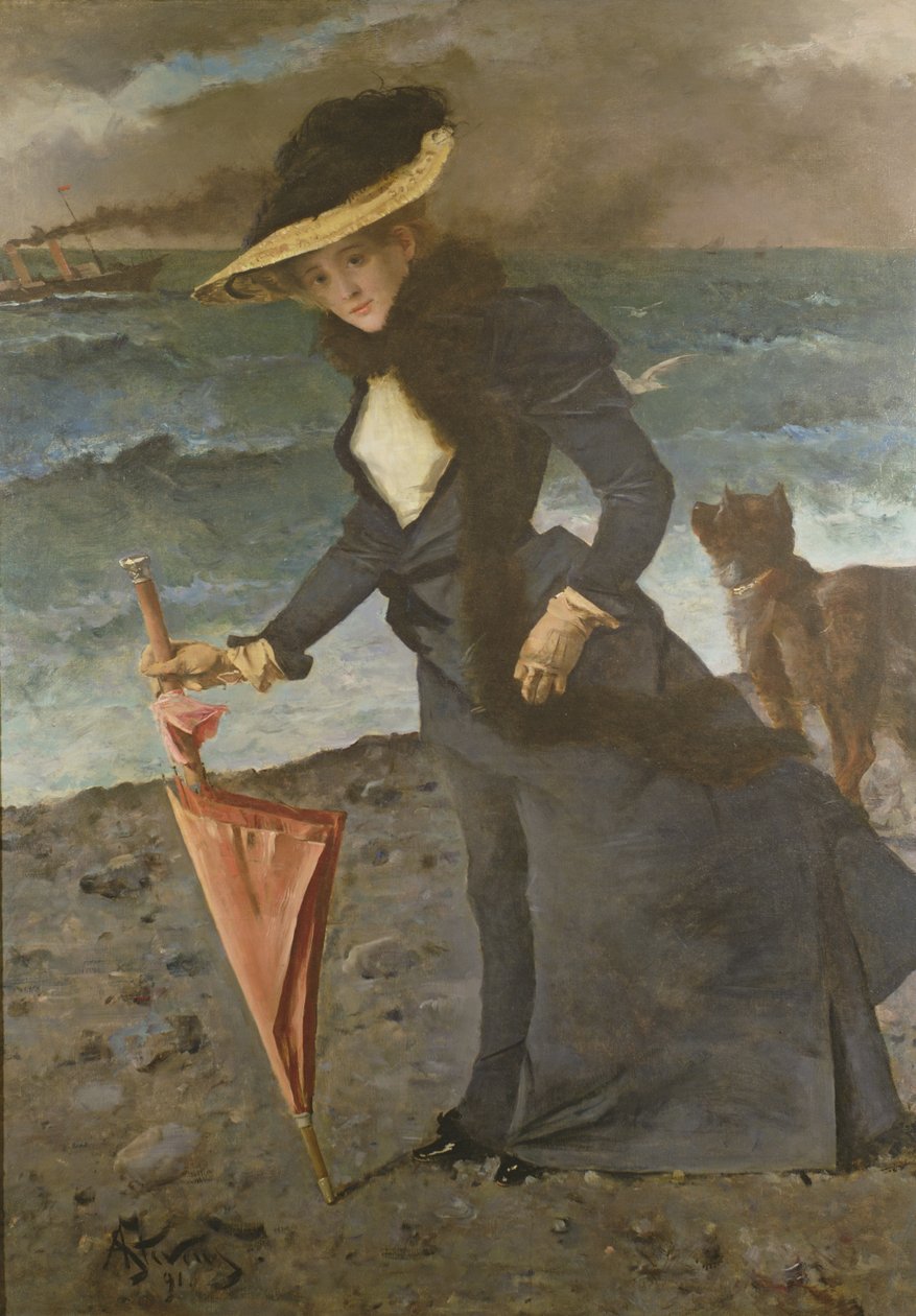 Huonekalut ja erilaiset esineet 1100- ja 1300-luvuilta tekijältä Alfred Emile Stevens