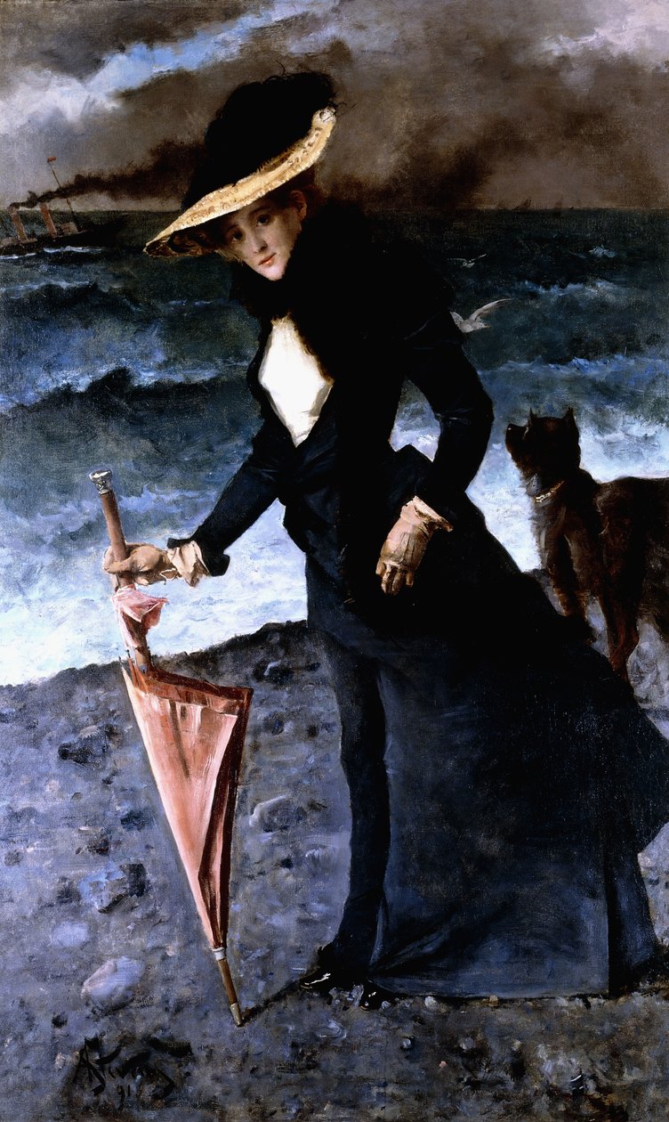 Gale, 1891 tekijältä Alfred Emile Stevens