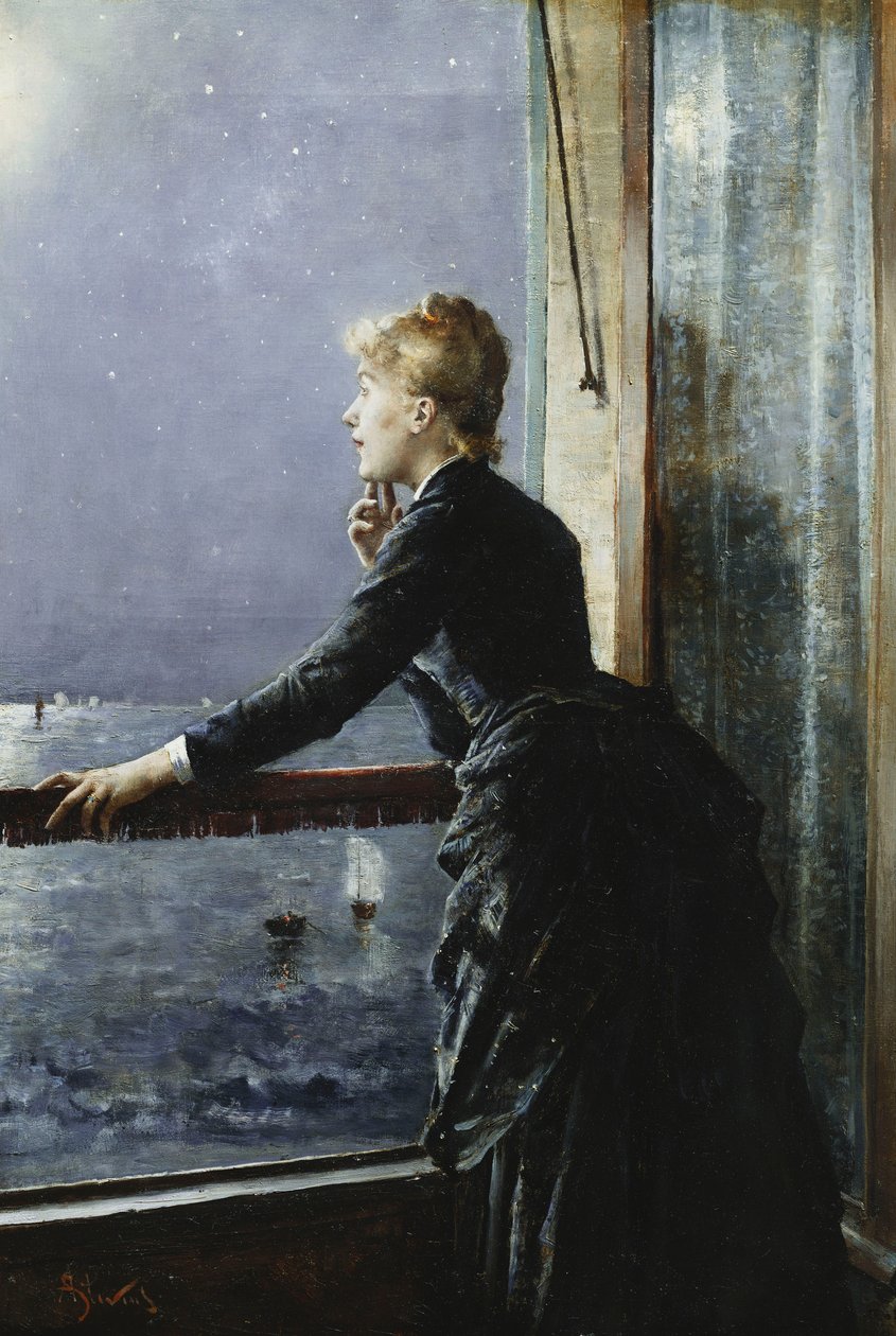 Linnunrata; La Voie Lactee, n. 1885 tekijältä Alfred Emile Stevens