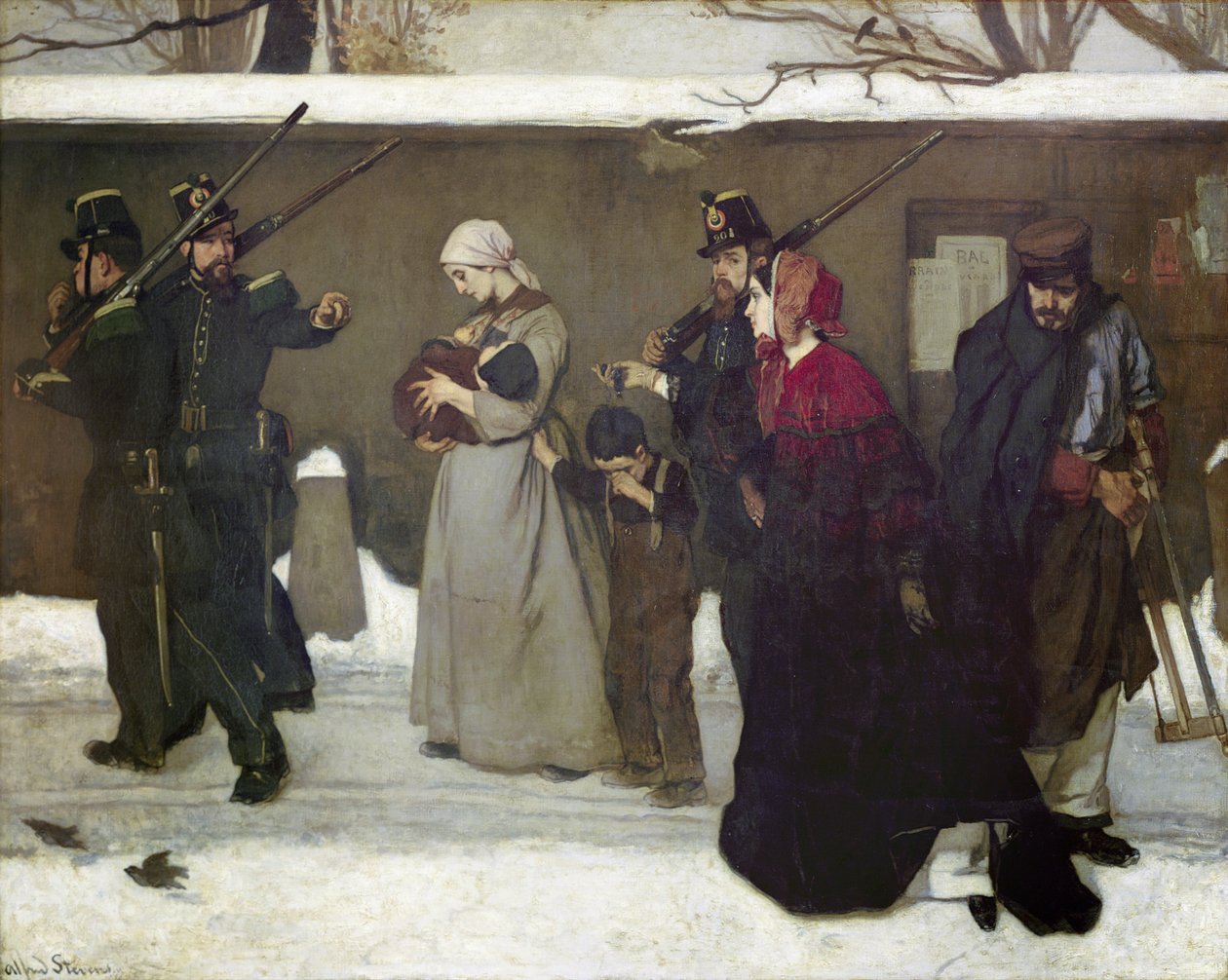 Mitä kutsutaan Vagrancyksi tai Vincennesin metsästäjät, 1854 tekijältä Alfred Emile Stevens