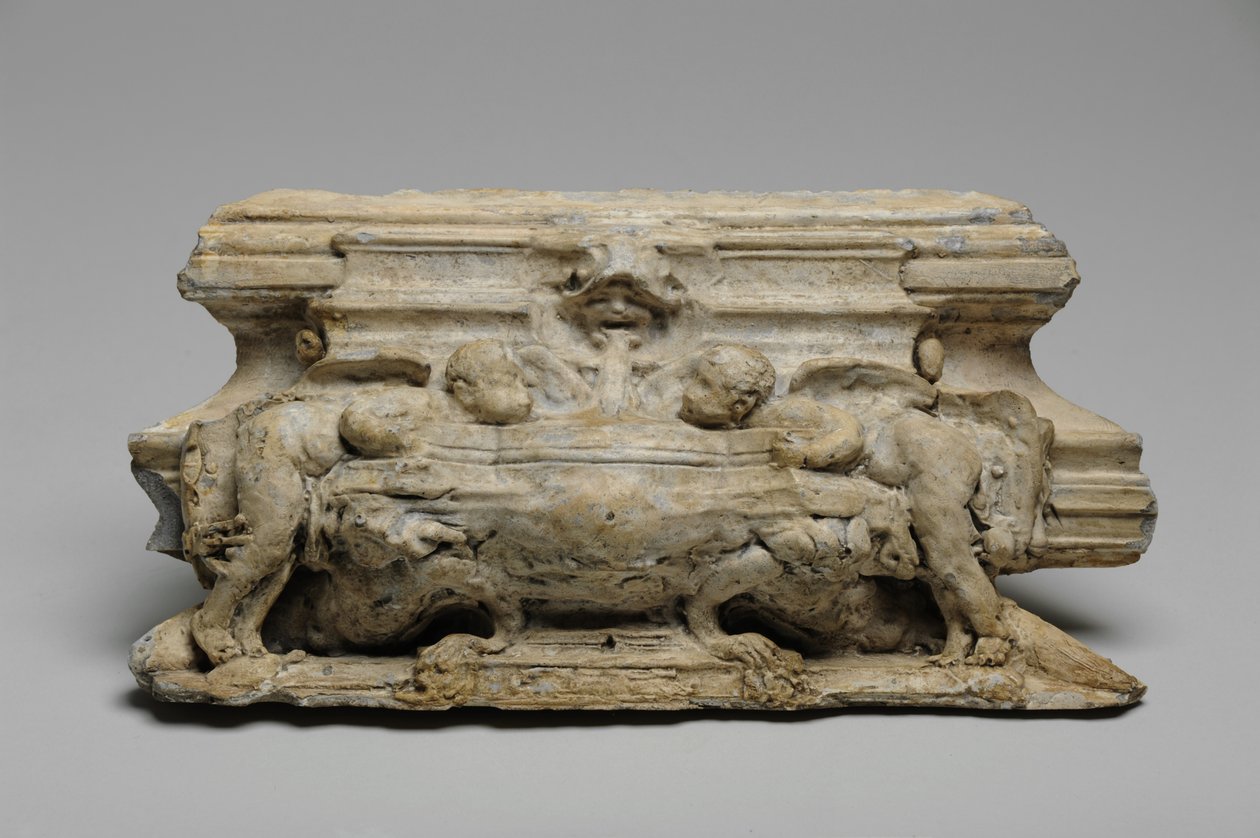 Yksi yhdeksästä Sam Wilson Chimneypiece -maketista, n. 1908-1914 tekijältä Alfred Gilbert