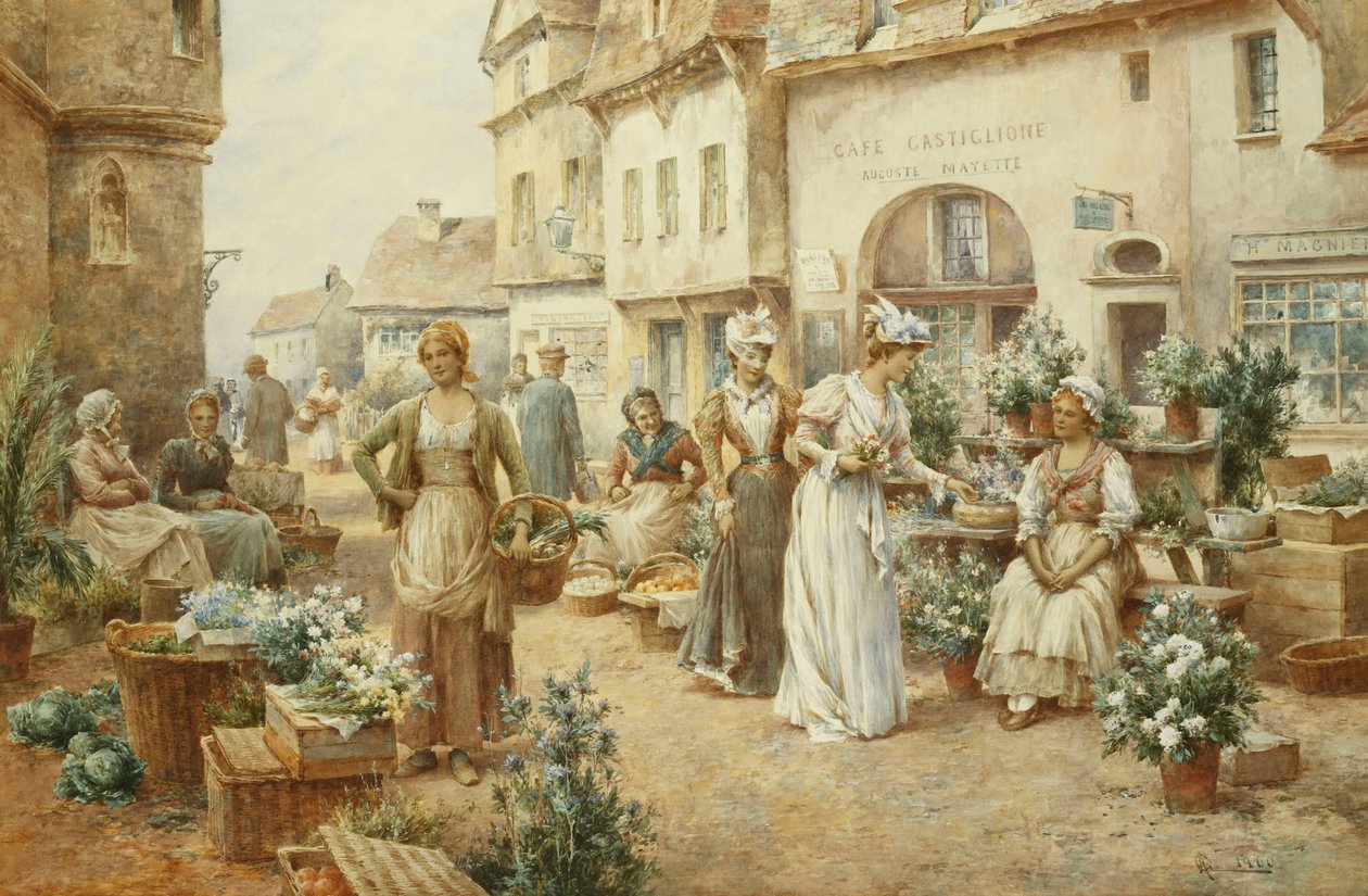 Kukkatori, Ranska, 1900 tekijältä Alfred Glendening