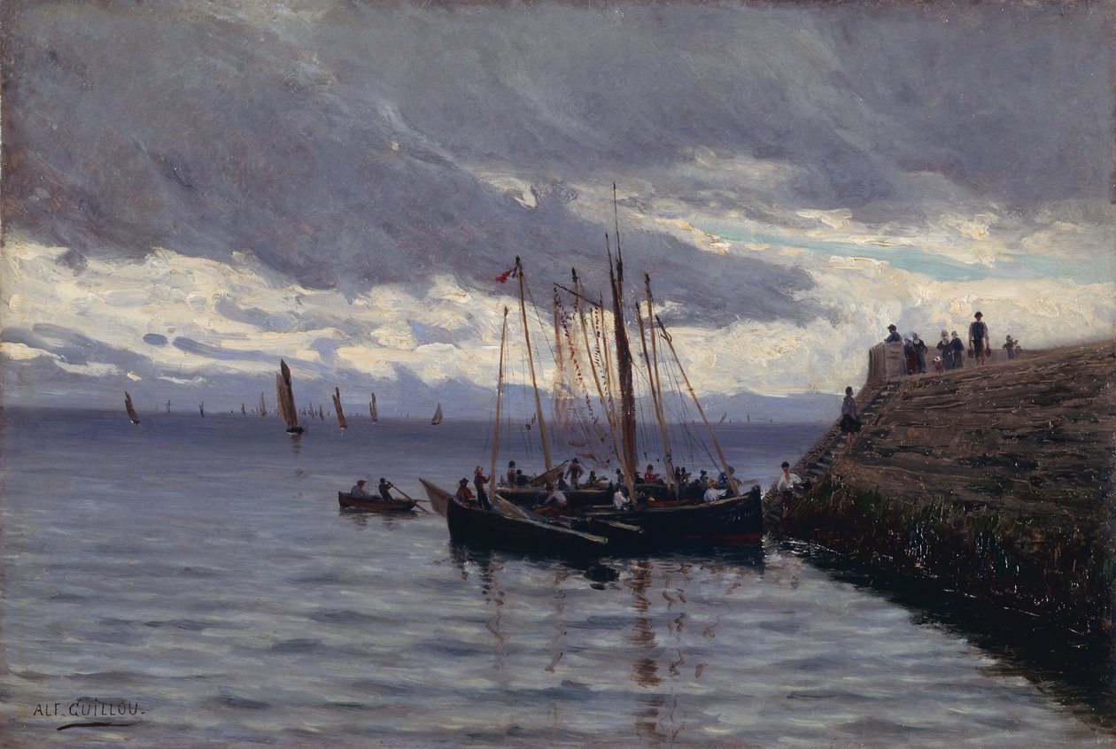 Arrivée des pêcheurs de sardines tekijältä Alfred Guillou