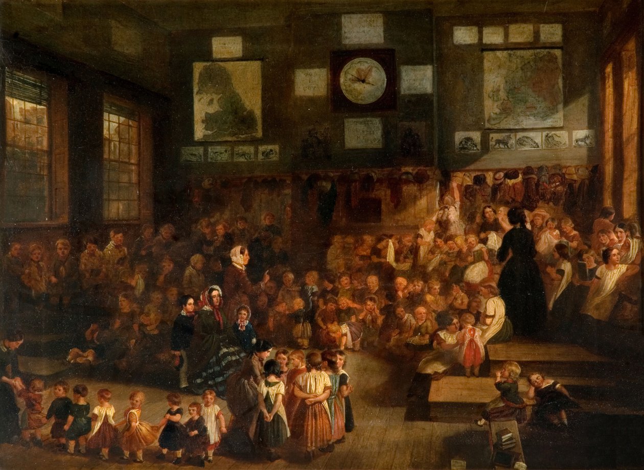 Ann Street School, Birmingham, 1855. tekijältä Alfred H. Green