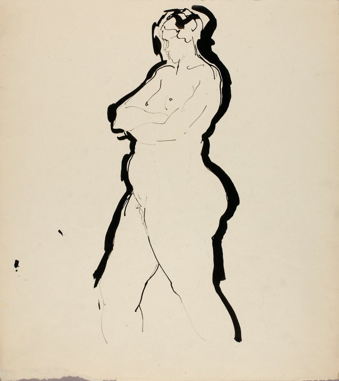 Seisominen alasti tekijältä Alfred H. Maurer