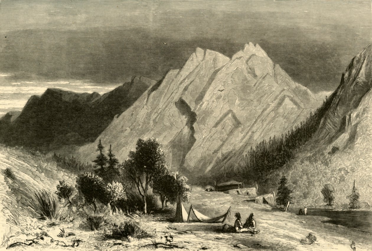 "Limestone Formation, on Pitt River", 1872. tekijältä Alfred Harral