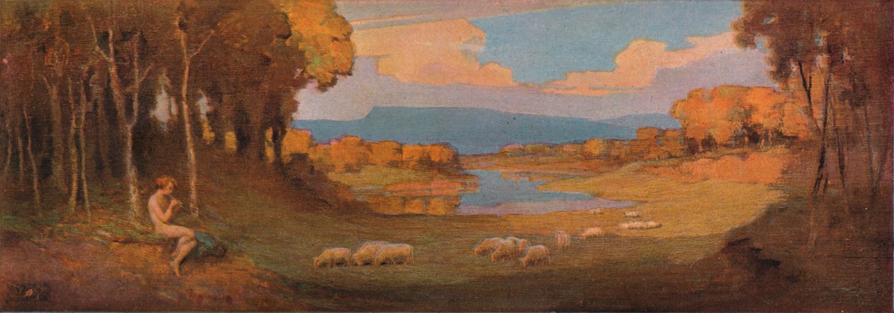 Koristepaneeli ruusupuupianolle, c1900, 1903 tekijältä Alfred Hartley