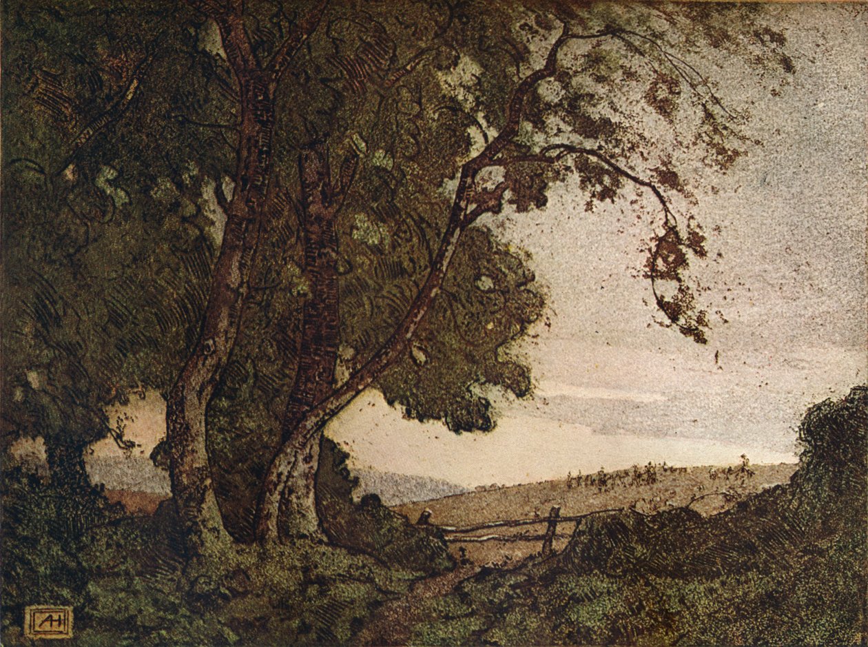 The Rooping Ash, c1910 tekijältä Alfred Hartley