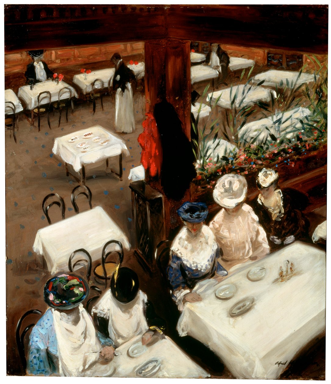 Kahvilassa, 1905. tekijältä Alfred Henry Maurer