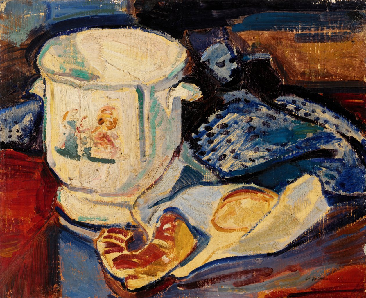 Asetelma Jardinièren kanssa tekijältä Alfred Henry Maurer