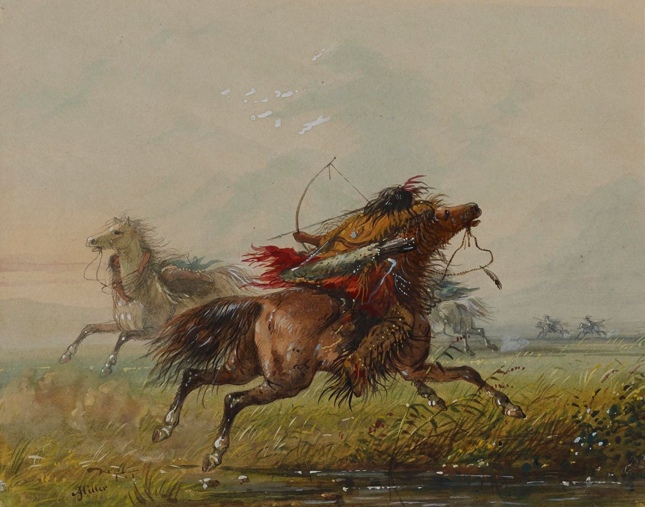 Nuolen väistäminen (varis) tekijältä Alfred Jacob Miller