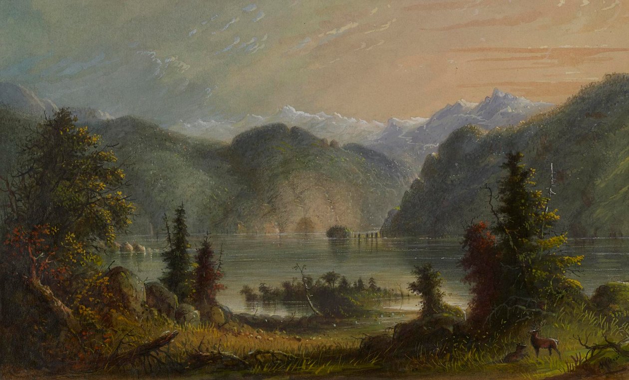 Järvimaisema tekijältä Alfred Jacob Miller