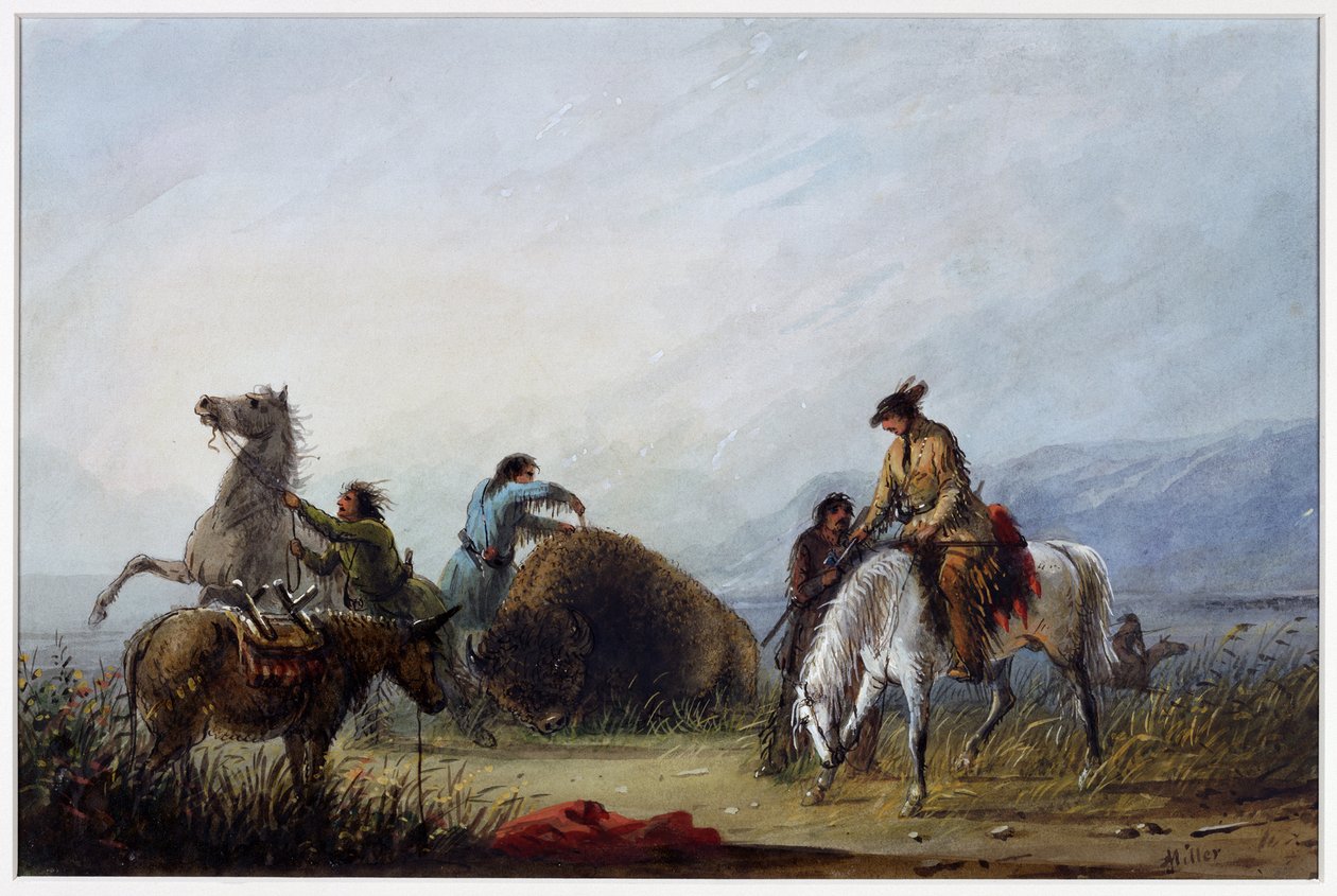 Hump Ribin ottaminen tekijältä Alfred Jacob Miller