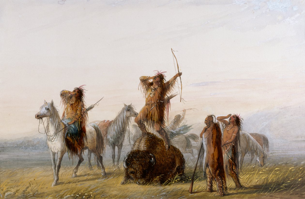 Voitonhuuto tekijältä Alfred Jacob Miller