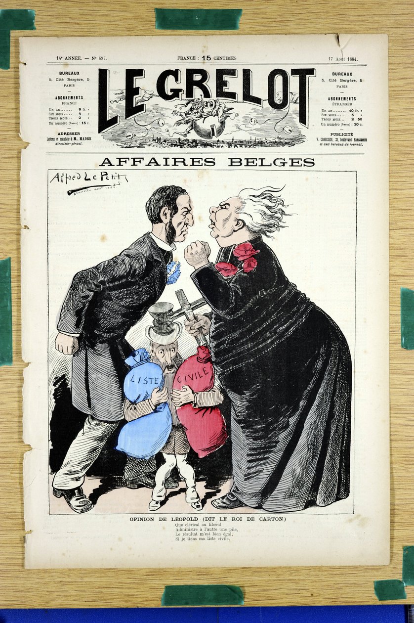 Kansi ""Le Grelot"", numero 697, Satirical in Colors tekijältä Alfred Le Petit