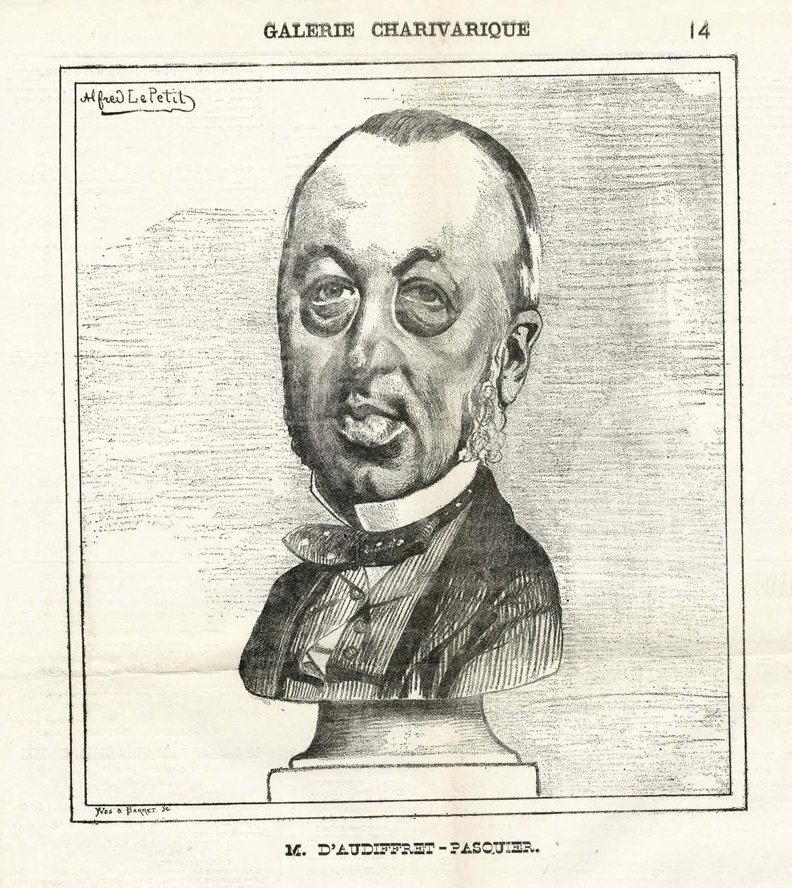 Kuvitus Alfred Le Pete (1841-1909) Le Charivarissa tekijältä Alfred Le Petit