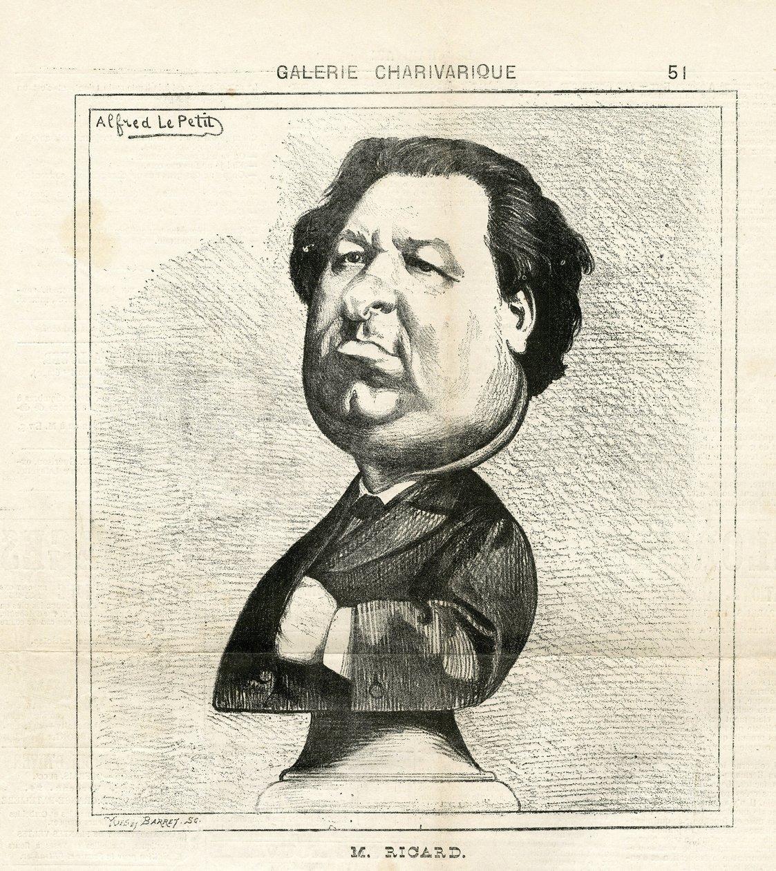 Kuvitus Alfred Le Pete (1841-1909) Le Charivarissa tekijältä Alfred Le Petit