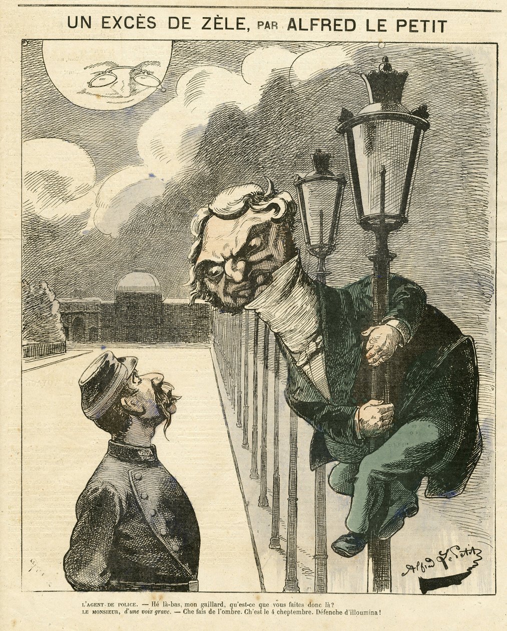 Alfred Le Petityn (1841-1909) kuvitus Le Grelot