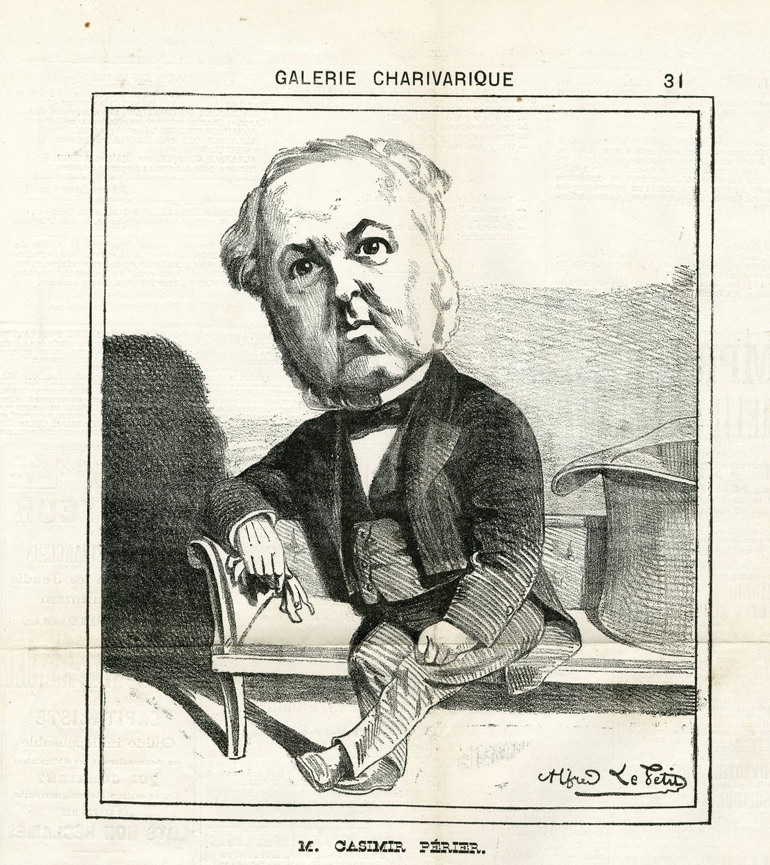 Kuvitus Le Charivarissa tekijältä Alfred Le Petit