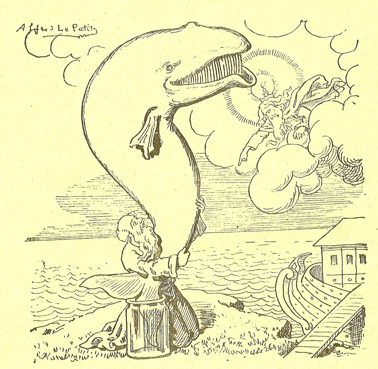 Kuva Alfred Le Petestä (1841-1909) Gros-Jeanissa ja hänen parantumisestaan tekijältä Alfred Le Petit