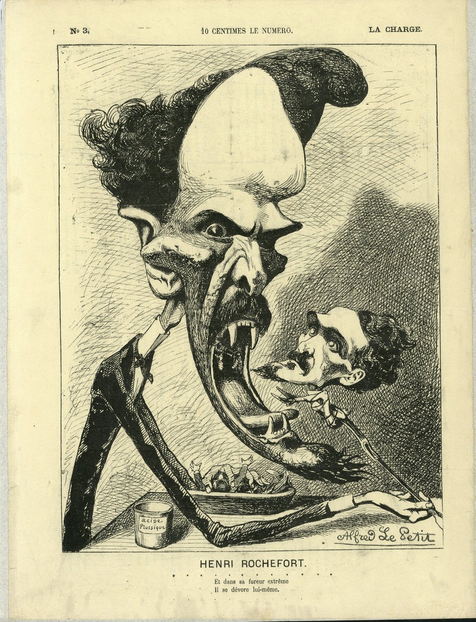 Kuva Alfred Le Pete (1841-1909) teoksessa La Charge (1870), nro 3 tekijältä Alfred Le Petit